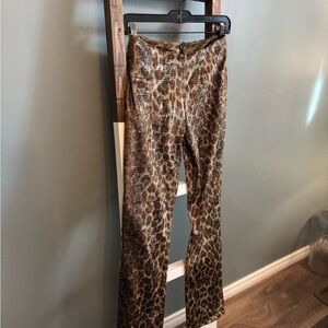 Snake Print Faux Leather Pants – Bold Statement Piece